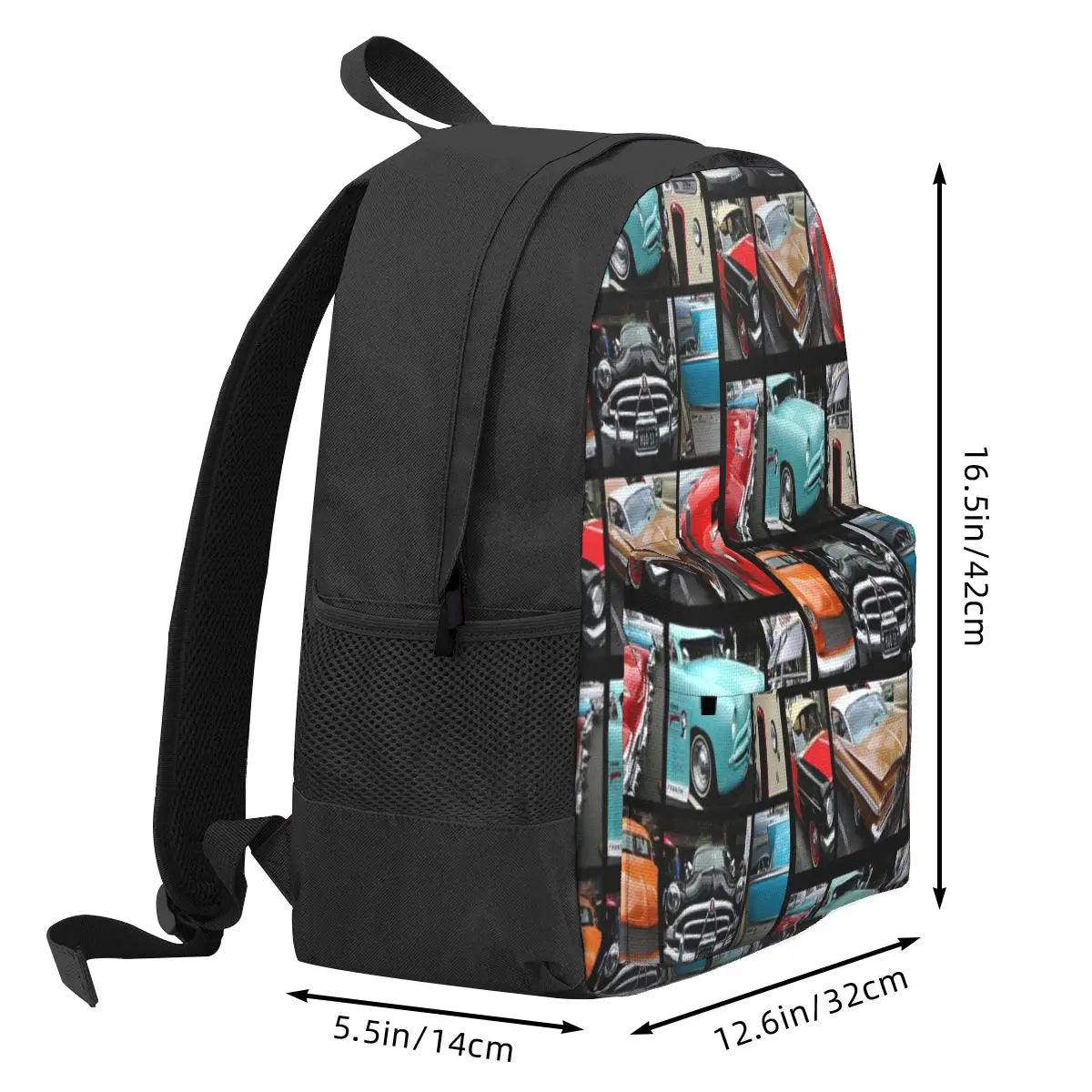 Vintage Car Collage Backpacks Men's Backpacks Bags For Women
