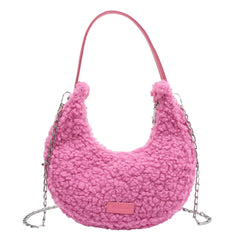 Vintage Cashmere Hobos Shoulder Crossbody Bags Women Handbags