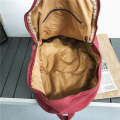 Vintage Casual Backpack Women Travel Bag Solid Women's Backpack