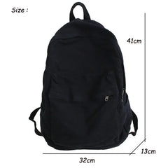 Vintage Casual Backpack Women Travel Bag Solid Women's Backpack