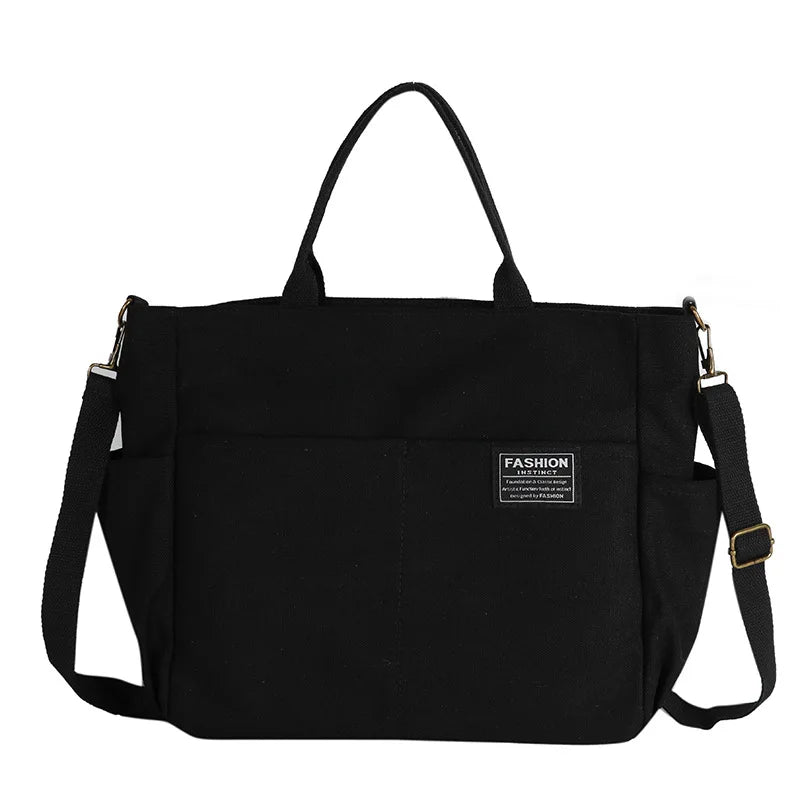 Vintage Casual Shoulder Bags for Women Canvas Large Capacity Handbag Tote