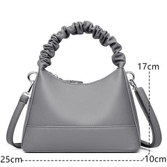 Vintage Leather Handbag Large Capacity Tote Bag Ladies Messenger Bag