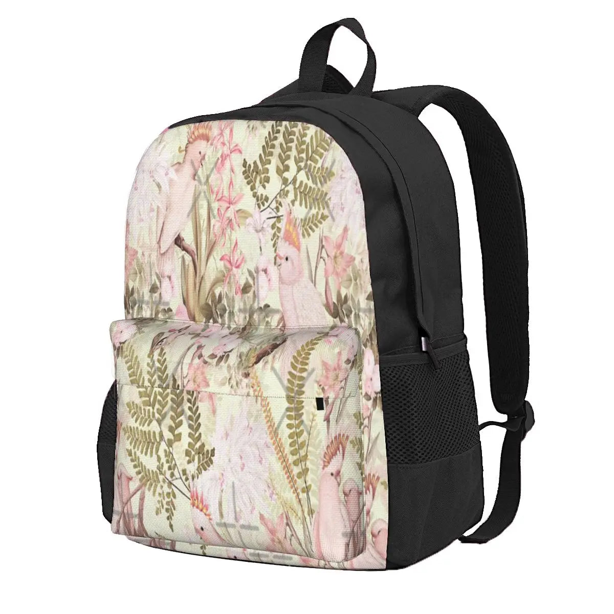 Vintage Cockatoo Jungle 2 Backpacks Men's Backpacks Bags For Women