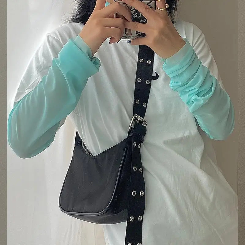 Vintage Girls Small Messenger Bag Nylon Women Shoulder Bags Ladies