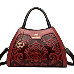 Vintage Crocodile Pattern Handbags Women Shoulder Bag Large Capacity Leather Tot