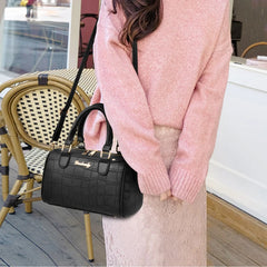 Vintage Crocodile Pattern PU Leather Handbag Women Shoulder Bag
