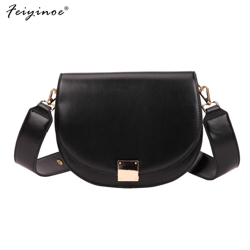 Vintage Crossbody Bags For Women Small Saddle Bag Leather Shoulder Bag