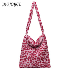 Vintage Crossbody Bags Large Capacity Love Print Leopard for Leisure Travel