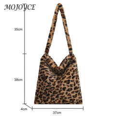 Vintage Crossbody Bags Large Capacity Love Print Leopard for Leisure Travel