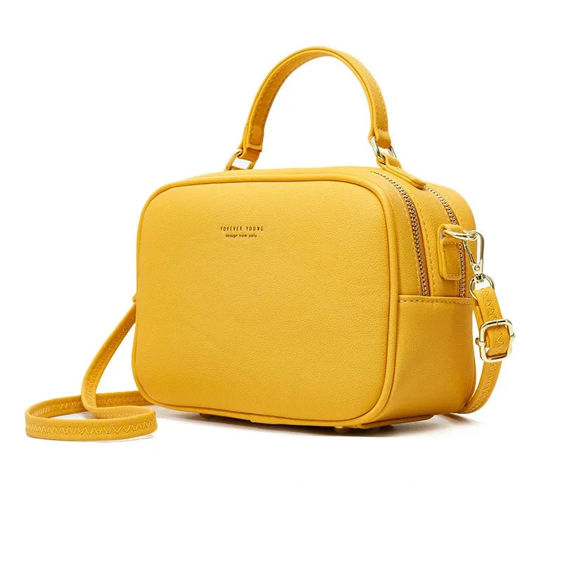 Vintage Crossbody PU Leather Cell Phone Shoulder Bag Messenger Bags