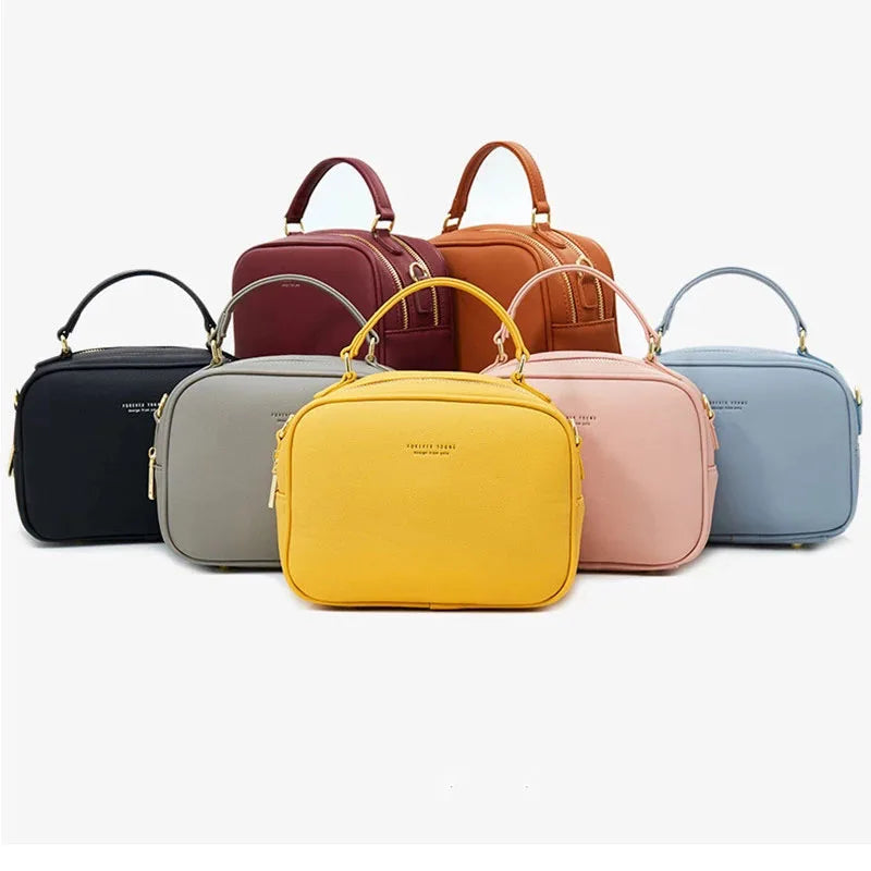 Vintage Crossbody PU Leather Cell Phone Shoulder Bag Messenger Bags