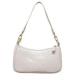 Vintage Crocodile Pattern Women Underarm Shoulder Bag