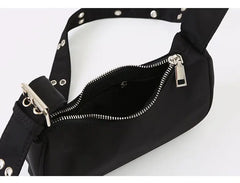 Vintage Women Buckle Nylon Shoulder Messenger Bags Female Handbags
