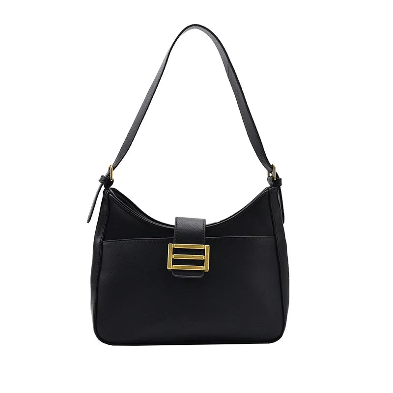 Vintage Women Shoulder Bag Ladies Underarm Bags Female PU Leather Handbags