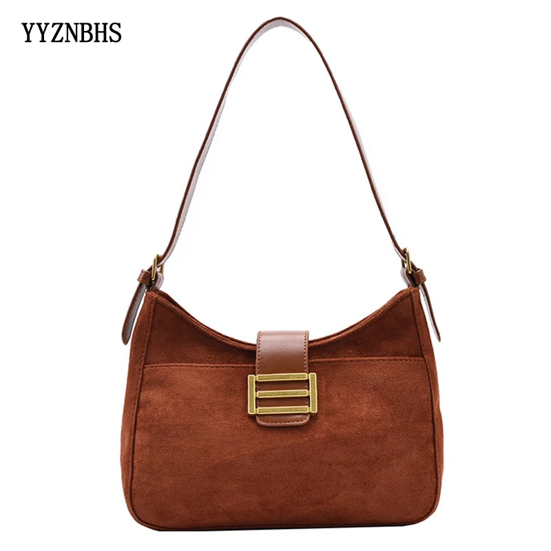Vintage Women Shoulder Bag Ladies Underarm Bags Female PU Leather Handbags