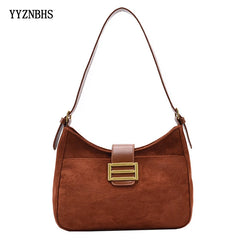 Vintage Women Shoulder Bag Ladies Underarm Bags Female PU Leather Handbags
