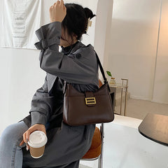 Vintage Women Shoulder Bag Ladies Underarm Bags Female PU Leather Handbags