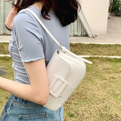 Vintage Women Shoulder Bags PU Leather Ladies Casual Tote Large Capacity Handbag