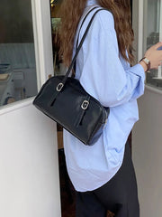 Vintage Green PU Leather Tote Handbag