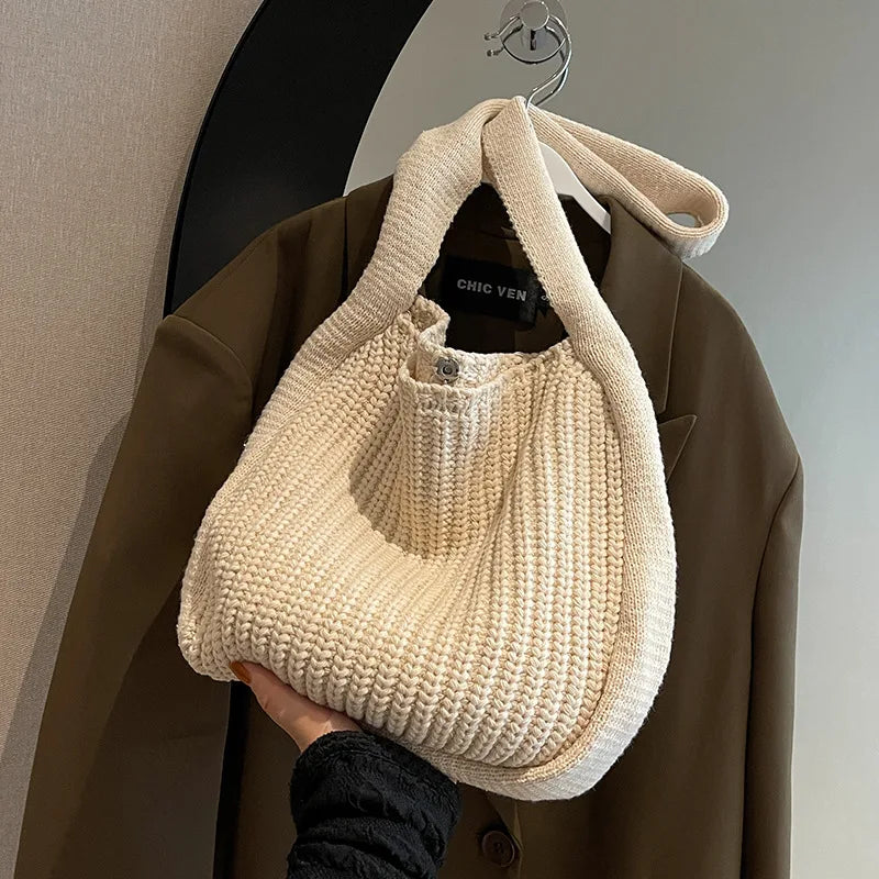 Vintage Bucket Handbag for Women Crossbody Messenger Bag