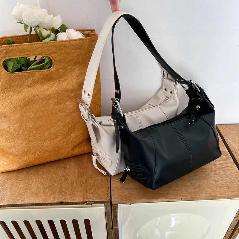 Vintage Crossbody Shoulder Bag Women Underarm Small Messenger Bags
