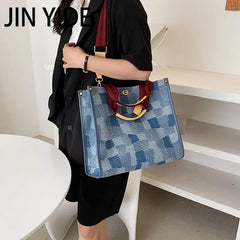 Vintage Large Capacity Women's Handbag Canvas Shoulder Bag Crossbody Tote