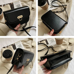 Vintage Shoulder Bags Women High PU Leather Female Messenger Crossbody Flap
