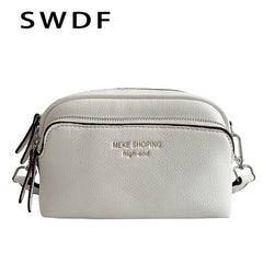 Vintage PU Leather Crossbody Sling Bag for Women