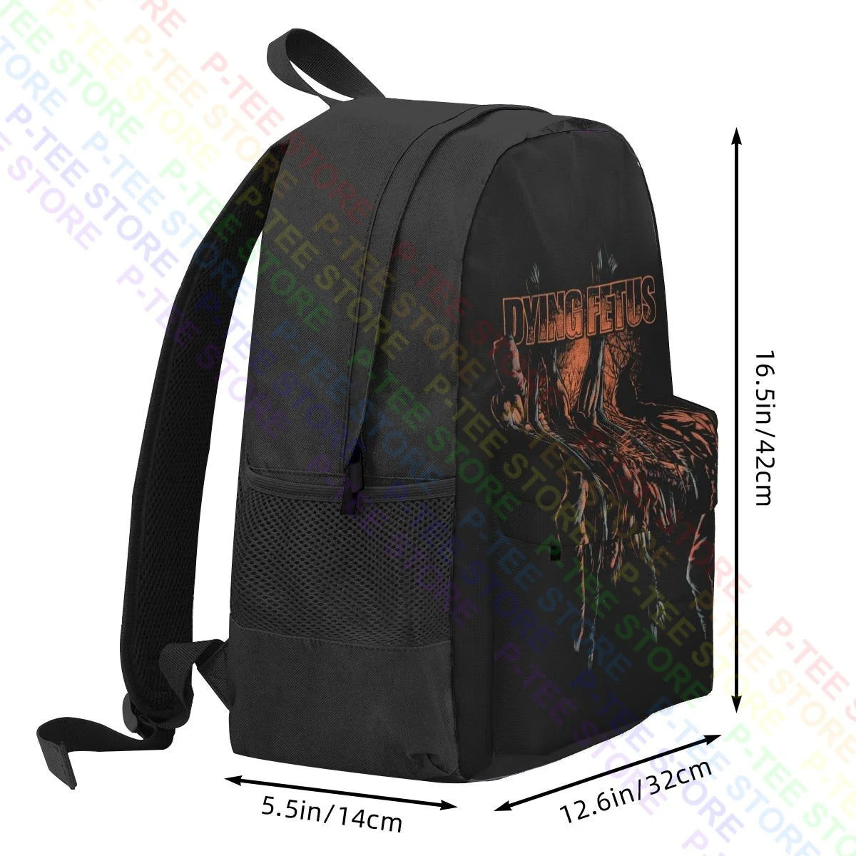 Vintage Dying Fetus Backpack School Style 3D Printing