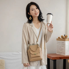 Vintage PU Leather Women's Handbags Purses Crossbody Bag