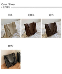 Vintage Female Tote High PU Leather Women's Handbag Shoulder Messenger Bag