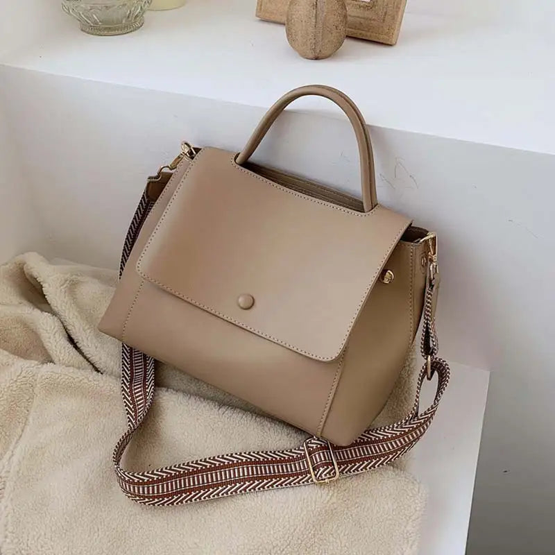 Vintage Female Tote Bag High PU Leather Women's Handbags High Capacity