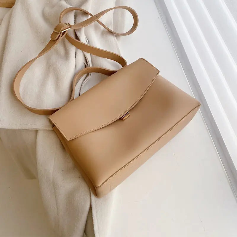 Vintage Female Tote Bag PU Leather Handbag Shoulder Messenger Bag
