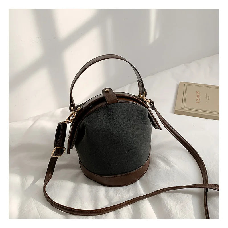 Vintage Female Tote Bucket Bag Bolsas Travel Shoulder Messenger Bag