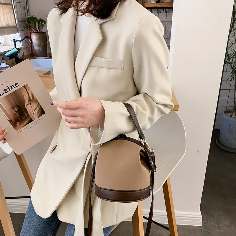 Vintage Female Tote Bucket Bag Bolsas Travel Shoulder Messenger Bag