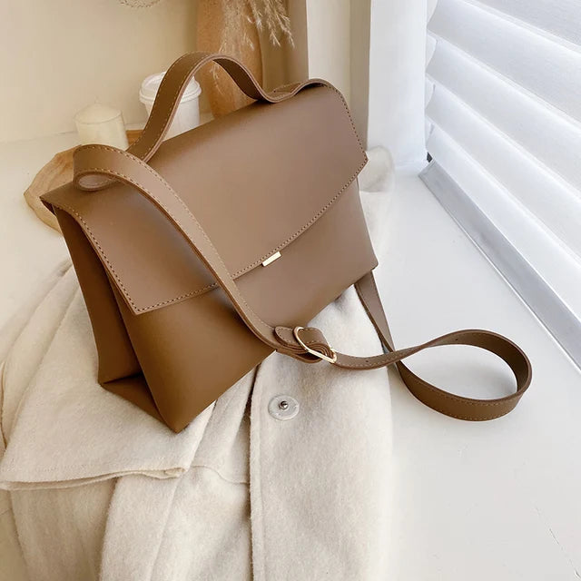 Vintage Ladies Messenger Bag Female Tote Bag PU Leather Women's Handbag