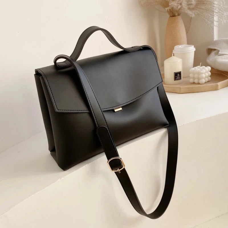 Vintage Ladies Messenger Bag Female Tote Bag PU Leather Women's Handbag