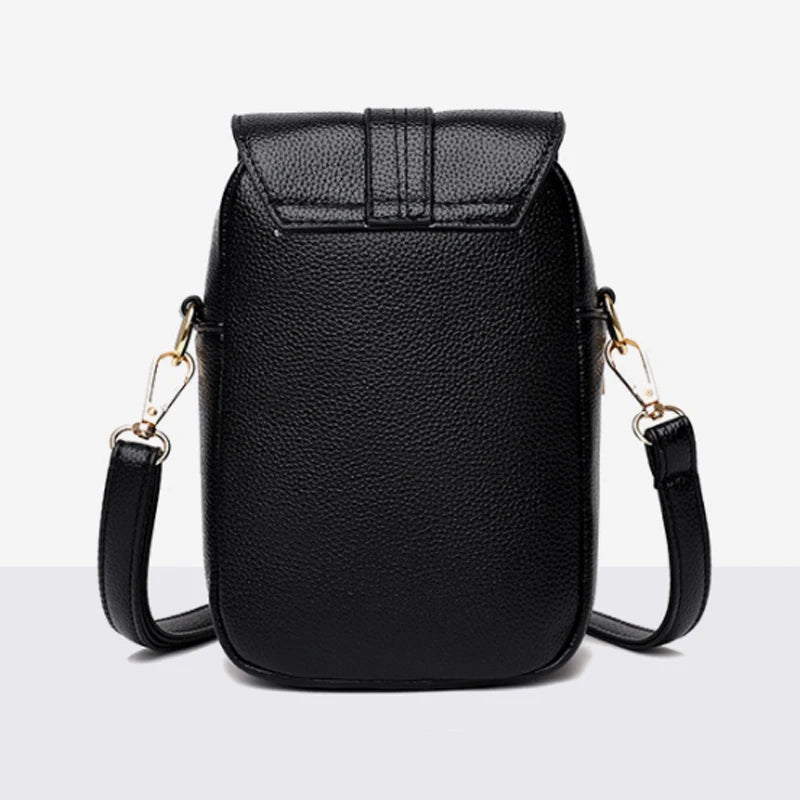 Small Shoulder Bags for Women Retro PU Leather Crossbody Phone Purse Messenger B