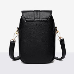 Small Shoulder Bags for Women Retro PU Leather Crossbody Phone Purse Messenger B