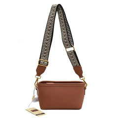 Vintage Wide Shoulder Belt Bag Wallet Autumn Square Bag