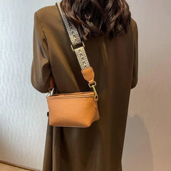 Vintage Wide Shoulder Belt Bag Wallet Autumn Square Bag