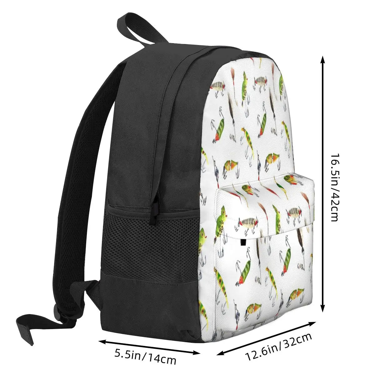 Vintage Fishing Lures Backpacks Men's Backpacks Bags Anime