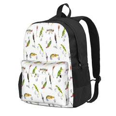 Vintage Fishing Lures Backpacks Men's Backpacks Bags Anime