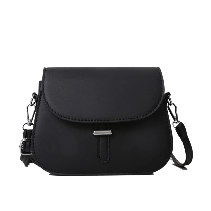 Vintage Flap Saddle Bag Women PU Leather Shoulder Messenger Crossbody