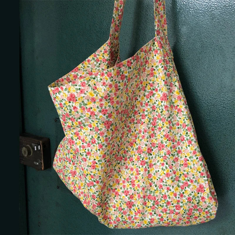 Vintage Flower Women Shoulder Messenger Bag Retro Floral Ladies Tote Handbag