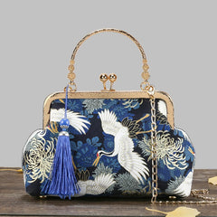 Vintage Fringe Handbags For Women Chain Shoulder Crossbody Bag