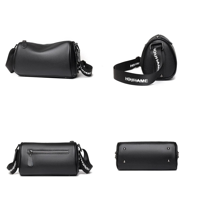 Vintage Leather Shoulder Bag Women Handbags Crossbody Bags