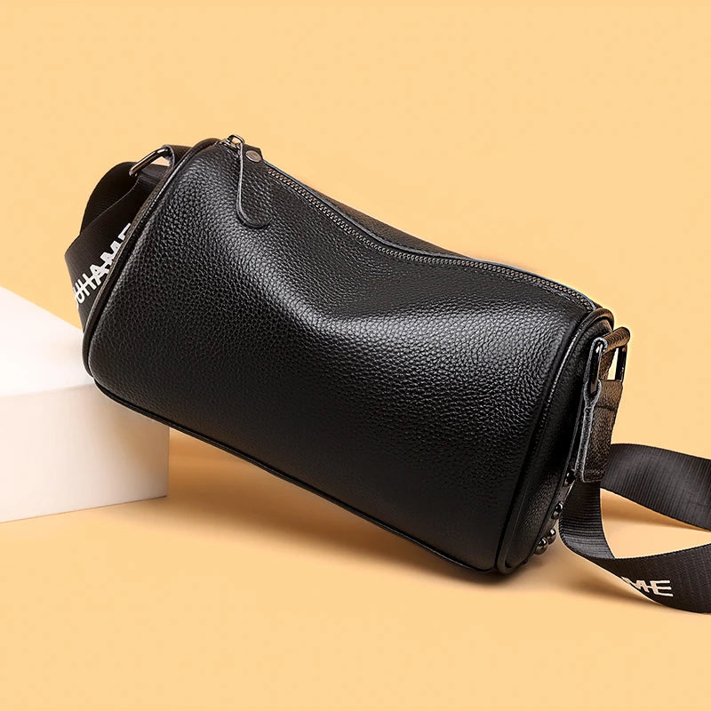 Vintage Leather Shoulder Bag Women Handbags Crossbody Bags