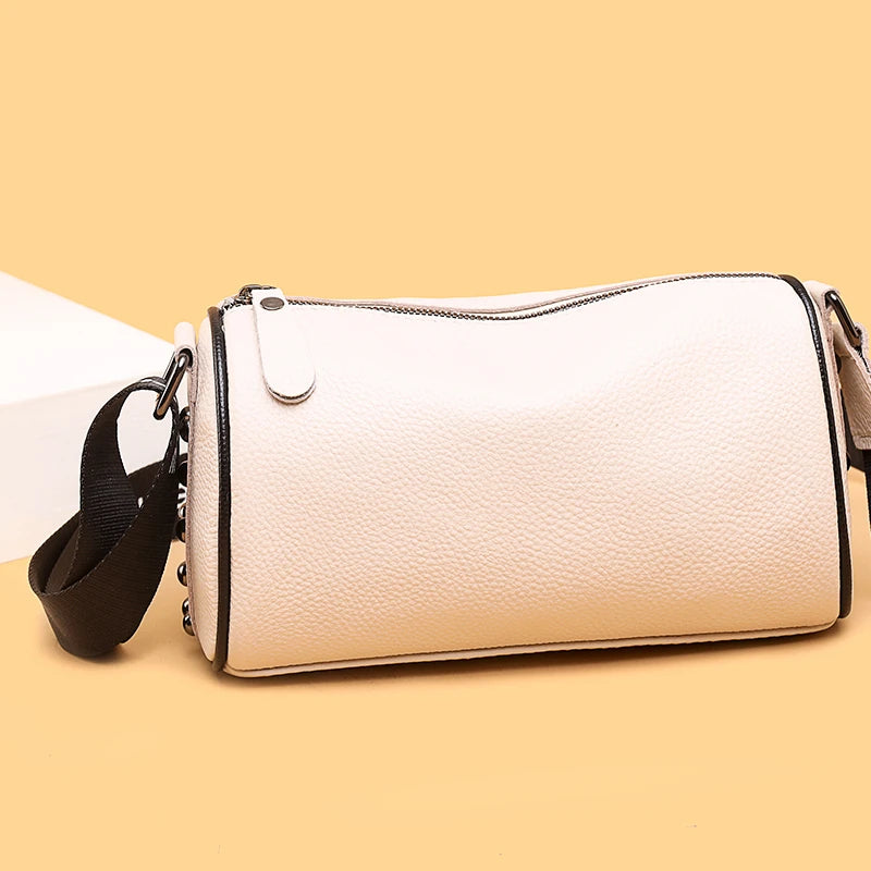 Vintage Leather Shoulder Bag Women Handbags Crossbody Bags