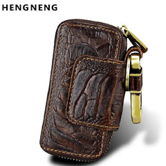 Vintage Leather Car Key Holder Key Wallet Keychain Men Women